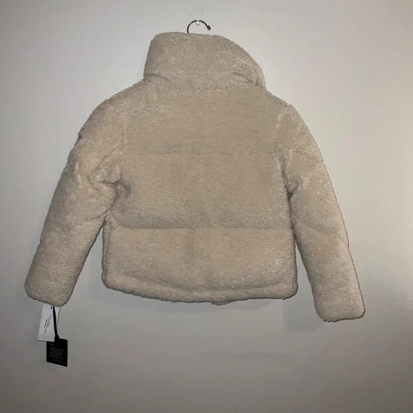 SAM. NYC Girls Sherpa Mid Coat – Size 8 (Almond) – NWT - Picture 9 of 14